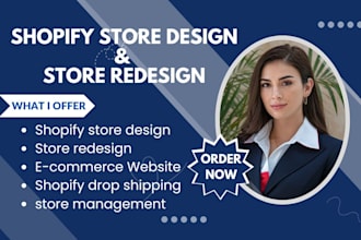 do custom shopify design and redesign for e commerce stores and branding