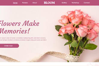 design 7 figure flower website  flower store flower shopify flower dropshipping