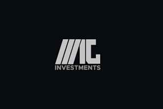 design a minimalist accounting financial investment logo