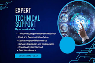 expert in troubleshooting and technical assistance