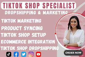 setup USA tiktok shop integrate shopify, wix and sync tiktok shop product
