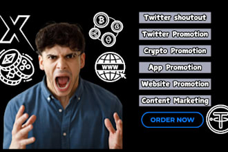 twitter shoutout website share link to 100m usa,uk, on ig,fb,x, crypto marketing