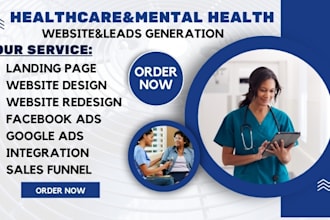 design healthcare website mental health website counselling, medical website