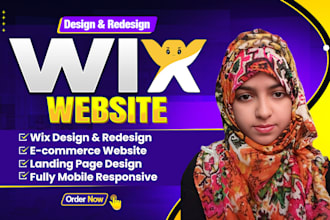 do wix website design or redesign wix website wix landing page wix online store
