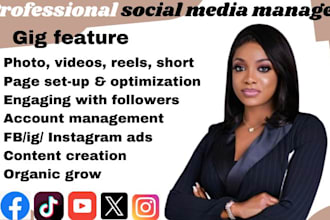 do social media manager fb ads tiktok post ig marketing to boost shopify