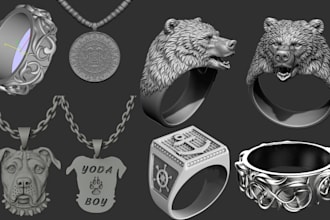 do create jewelry 3d cad modelling and rendering