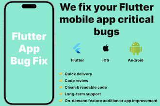 tutor, help and fix errors and bugs in your flutter app