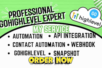 do gohighlevel api integration and webhook for snapshot contact automation ghl
