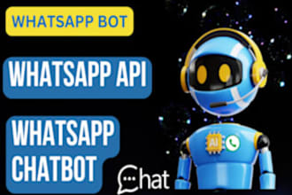develop gpt whatsapp ai chatbot, virtual assistant bot, manychat automation bot