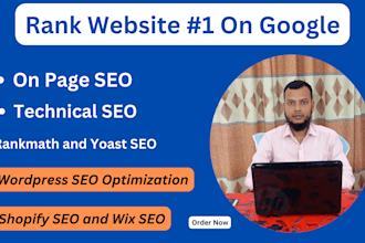 do website on page, technical SEO for monthly yoast shopify