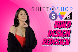 shift4shop design, volusion redesign, strikingly store, bigcommerce development