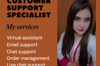 be your customer service representative provide live chat support