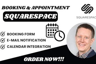 build squarespace booking and appointment website design and redesign, acuity
