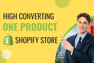create a one product shopify store, dropshipping store