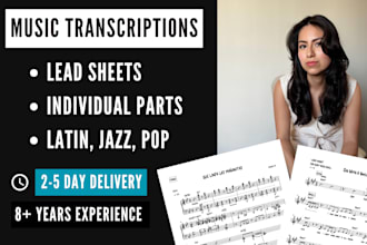 transcribe your music to sheet music