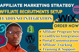 integrate affiliate program to website for affiliate marketing using leaddyno