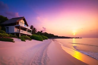 create stunning ai generated landscape and beach house visuals for your projects