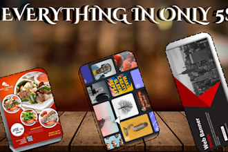 design flyers, podcast cover design, banners, thumbnails, posts