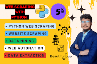 do python web scraping, web scraper, data scraping, and website scraping