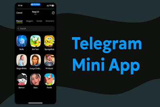 telegram mini app, web application, tap to earn, telegram bot, clicker