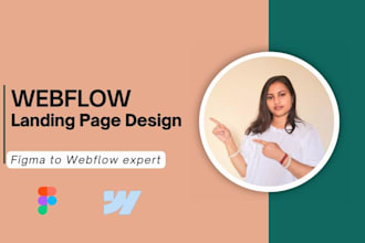do landing page design responsive design figma to webflow business website