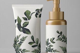 do cosmetic label design, skin care packaging design product
