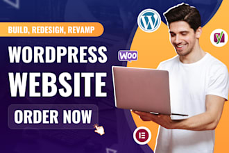 redesign and rebuild your wordpress landing page or website