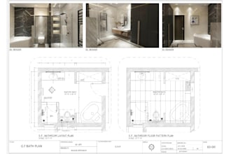 create 2d layout plan for your bath design
