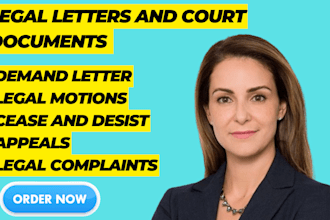 write legal motions, complaints and lawsuits for your case