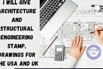 do UK and USA architectural permit drawings, civil engineering plans, autocad