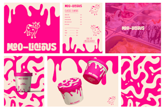 create minimalist playful logo design and brand identity