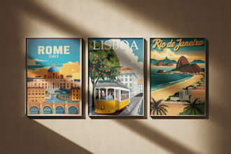 create a poster of any city you want