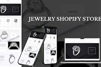 design profitable jewelry shopify store, jewelry website, fashion shopify store