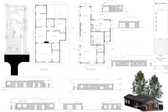 do architectural permit drawing set in revit and autocad