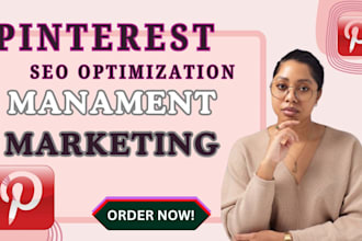 create seo optimized pins, posts, and boards as a pinterest marketing manager