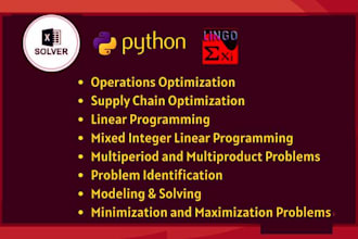 supply chain optimization  linear programming with python excel powerbi ling