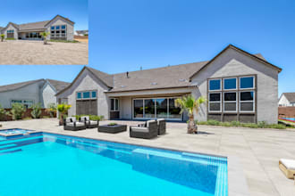 make a high quality virtual staging for your yard