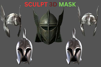 create amazing 3d mask 3d helmet halloween masks cosplay weapons for 3d printing