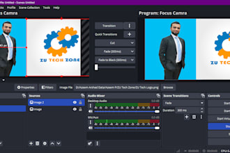 setup teams, zoom, townhall meetings via obs studio for live streaming recording