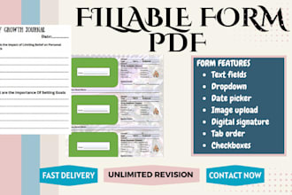 redesign, convert,or create fillable pdform, editable PDF flipbook ebook planner