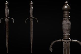 create 3d models props for video games and animations