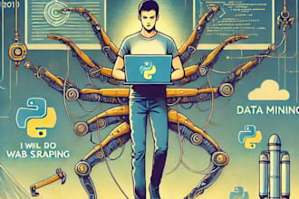do professional python web scraping and data mining