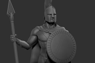 classical sculpture for 3d printing,articulatedbjd doll model, deliver stl,gcode