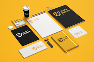 do brand logo design for your business and brand style guide