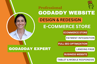 design or redesign godaddy website develop godaddy business website godaddy ssl