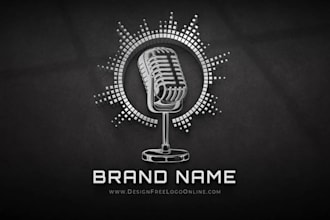 make unique dj music, studio and entertainment logo