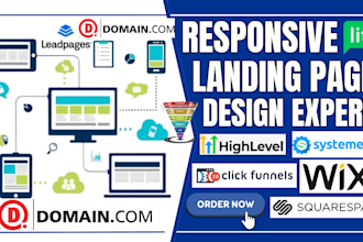 sales funnel landing page, connect domain in clickfunnels systeme io godaddy wix