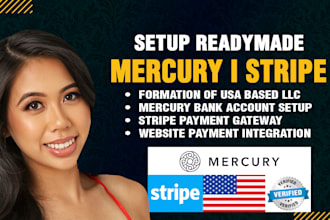 setup USA llc mercury stripe payment integration
