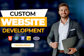 do custom web development as full stack developer backend frontend developer
