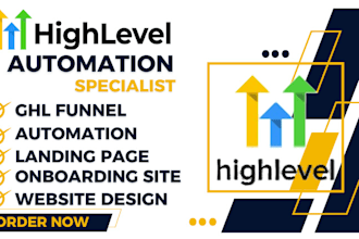 be your gohighlevel landing page, website, ghl funnel, onboarding website expert